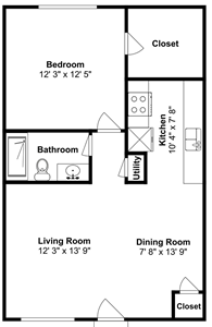 One Bedroom / One Bath